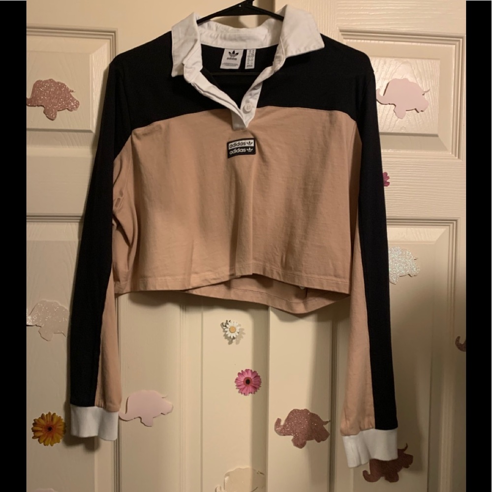 🤎Adidas long sleeve crop top 🤎